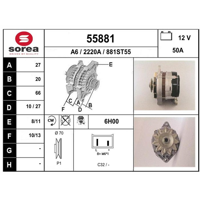 ALTERNATEUR — SOREA SE55881