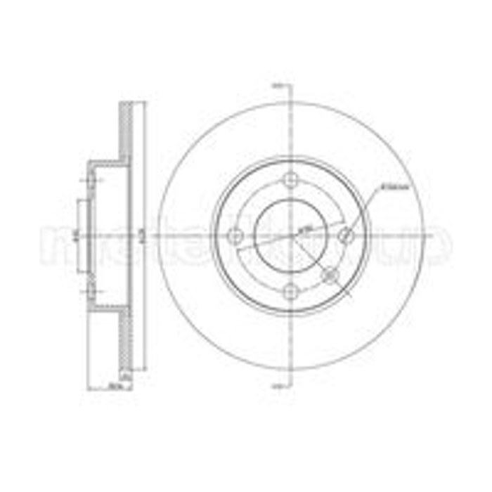 DISQUE DE FREIN GOLF II 811615301 A1011P — METELLI 230054
