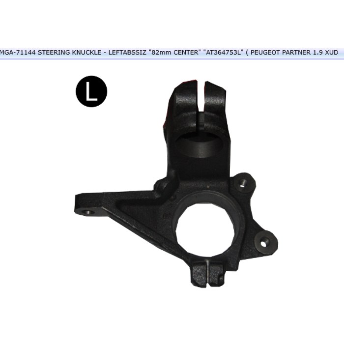 FUSEE METALIQUE AVANT G PARTNER 1.9 364653 — MGA MGA-71144