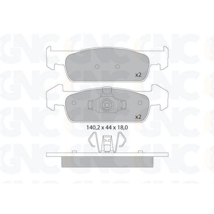 PLAQ DE FREIN AV REN CLIO IV SYMBOL II III DACIA LOGAN 05P1796 05P1702 — GNC P1769