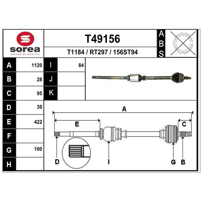 TRANSMISSION MASTER 99 D 303221 — SOREA SET49156