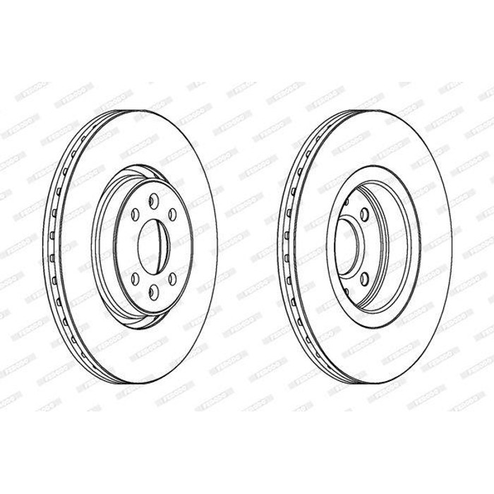 JEUX DISQUE FREIN DDF1513 R1010V GRAND SCENIC II — FERODO 562410CH
