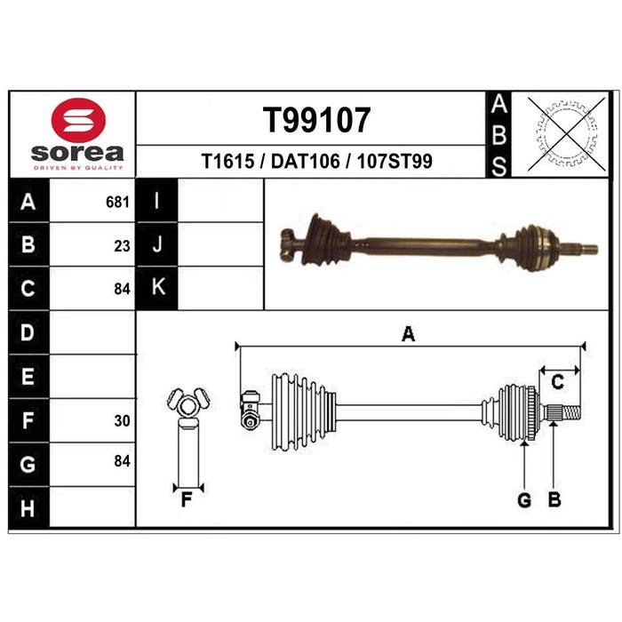 TRANSMISSION G DACIA LOGAN REN SYMBOL II 1.5DCI — SOREA SET99107