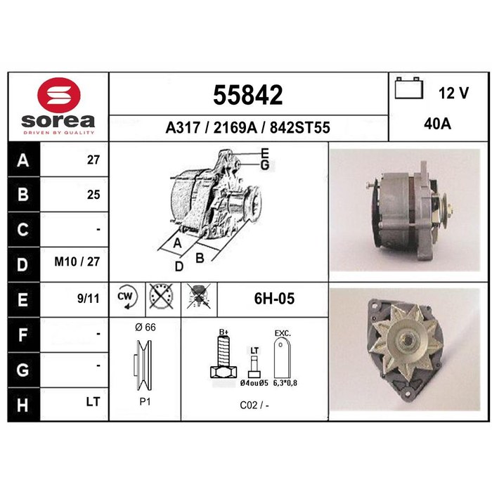 ALTERNATEUR 304E — SOREA SE55842