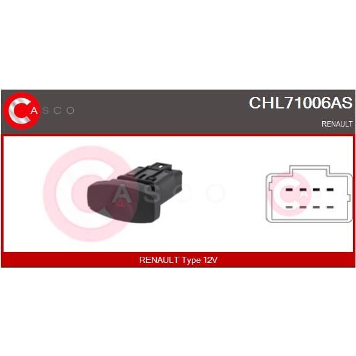 BOUTON 4 CLIGOTON CLIO II III LOGAN SYMBOL — MGA MGA-31164
