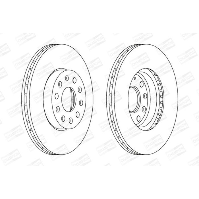 JEUX DISQUE FREIN VW CADDY III IV GOLF V VI A3 1K0615301K — FERODO 562235CH