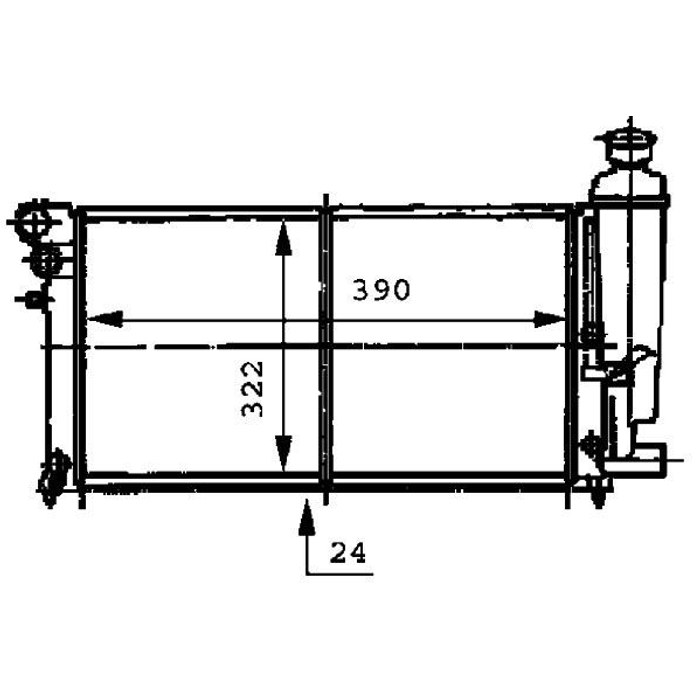 RADIATEUR PSA 106 II VAL731498 — MGA MGA-80138