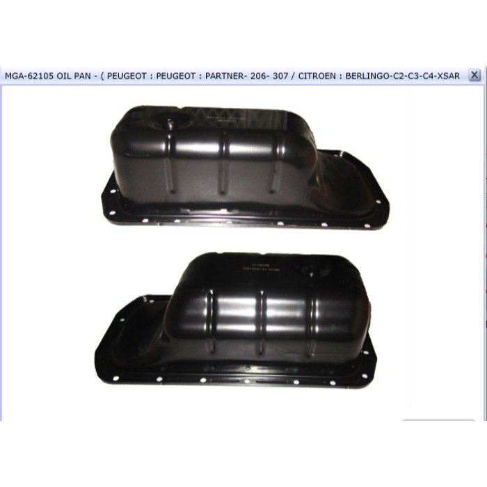 CARTER D'HUILE P206/P307/C2-3-4/BERL/PARTNER 1.4-1.6 HDI FA10316 — MGA MGA-62105