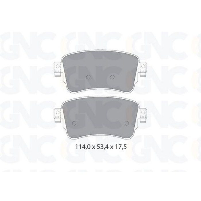 PLAQ DE FREIN AR PSA JUMPY III EXPERT FIAT SCUDO 2018+ OPEL VIVARO C 05P2034 — GNC P1950