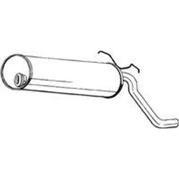 SILENCIEUX ARR CITROEN C15 REF 4603012E 805074L — EHK 4603012E