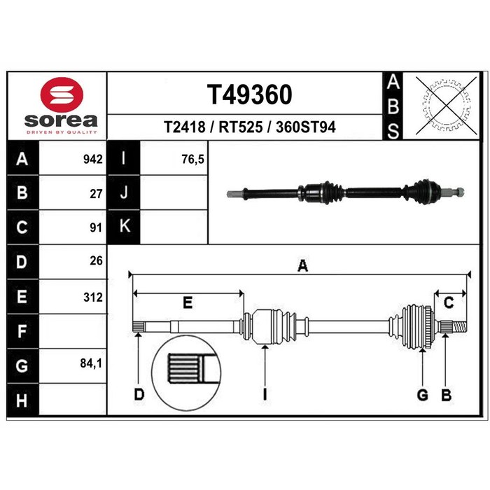 TRANSMISSION LAGUNA III 1.5 DCI D — SOREA SET49360