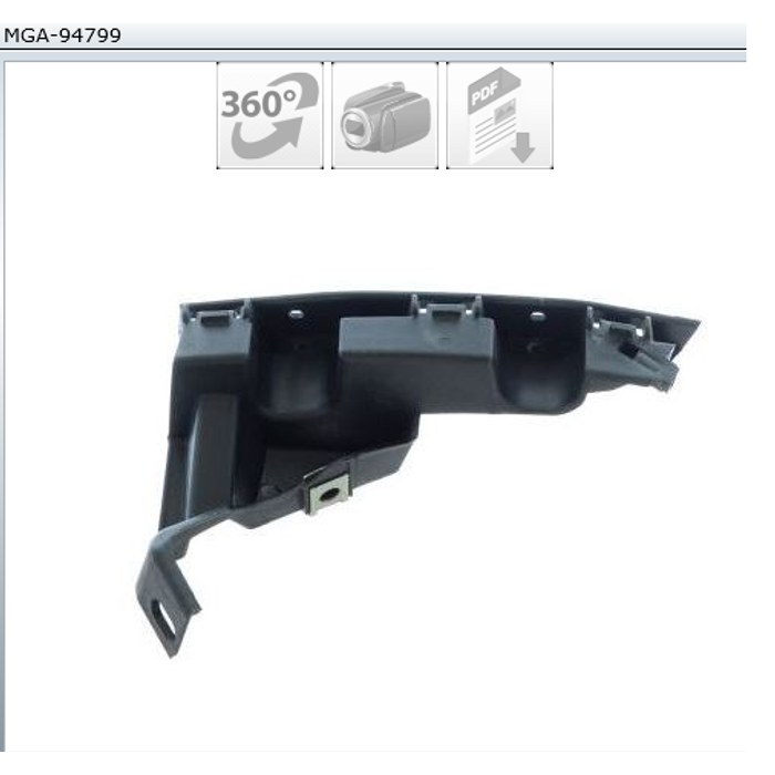 SUPPORT PARECHOC REN SYMBOL CLIO 8200699903 — MGA MGA-94799