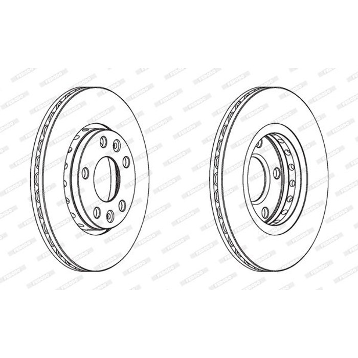 JEUX DISQUE FREIN DDF1728 R1036V MEGANE III FLUENCE DUSTER — FERODO 562529CH