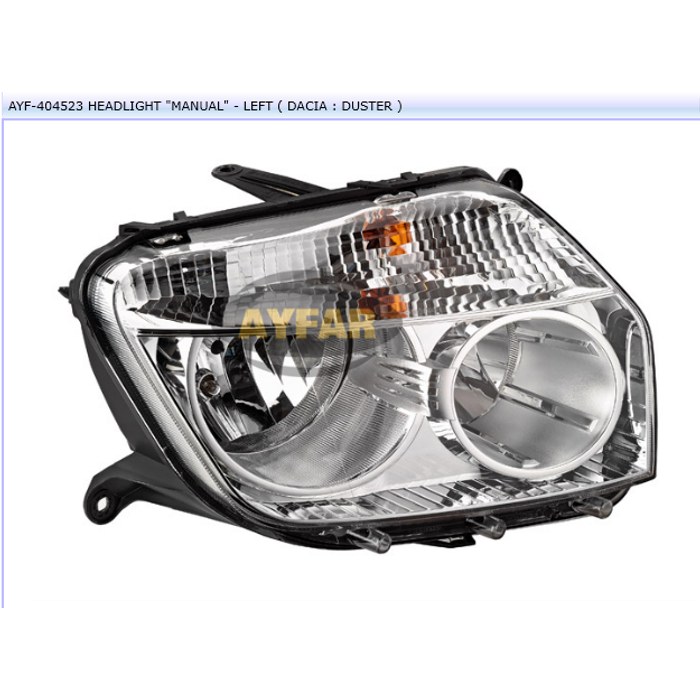 OPTIQUE AVANT G DACIA DUSTER 260600069R — MGA AYF-404523