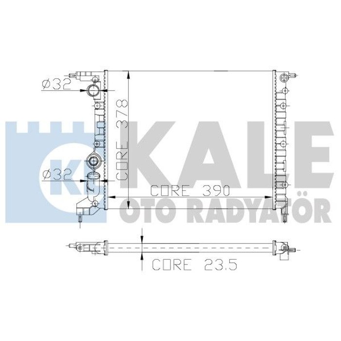 RADIATEUR CLIO R19 VAL816657 — MGA MGA-80124