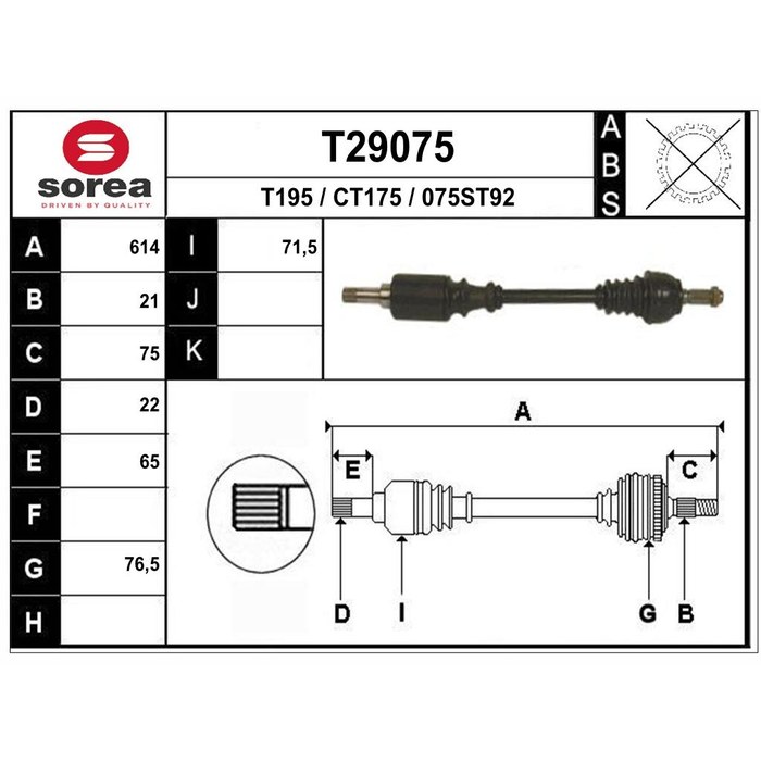 TRANSMISSION 106/SAXO G 301928 — SOREA SET29075