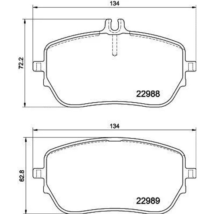 PLAQ DE FREIN AV MERCEDES CLA 180 C118 W177 V177 GLA H247 05P2136 — GNC P1965