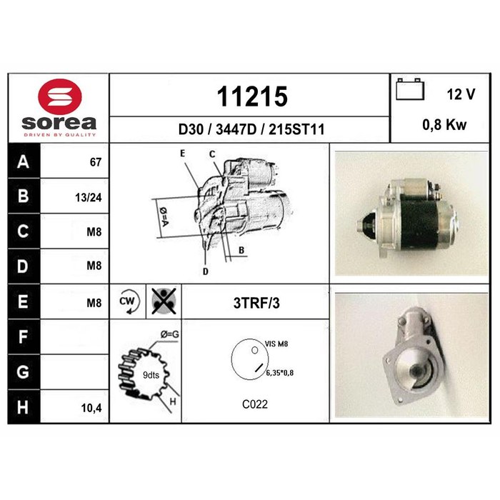 DEMARREUR RITMO — SOREA SE11215