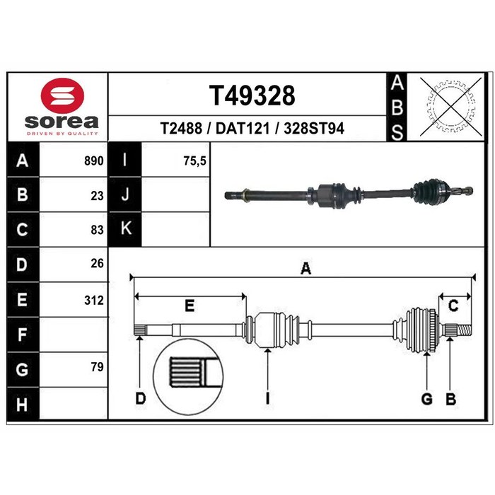 TRANSMISSION DACIA LOGAN SANDERO 1.5 DCI D — SOREA SET49328
