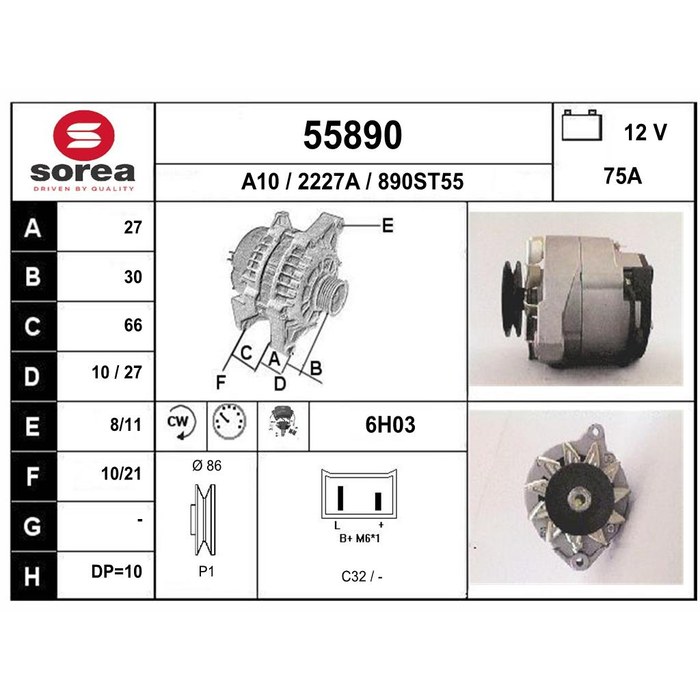 ALTERNATEUR — SOREA SE55890