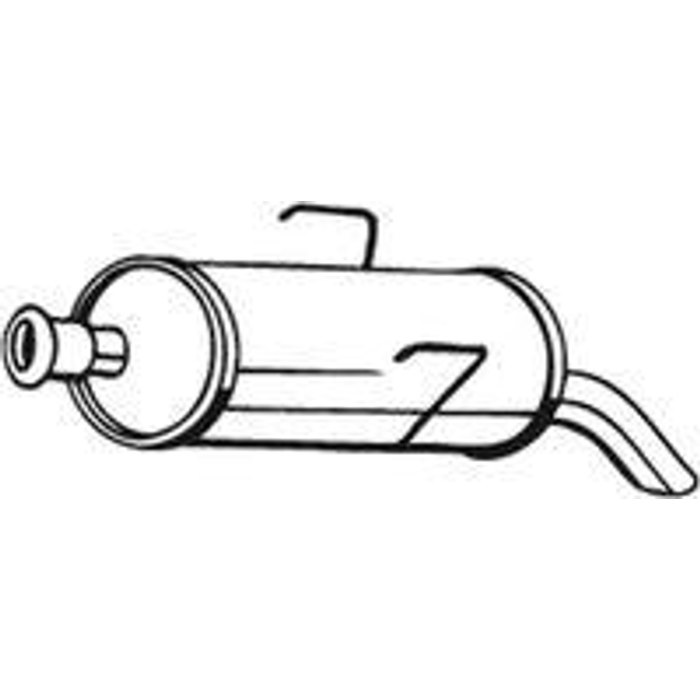 SILENCIEUX ARRIERE PEUGEOT 106 REF 4603002E 805076L — EHK 4603002E