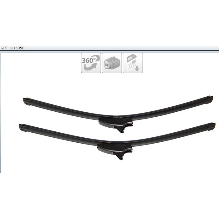 JEUX BALAIS GRT-DD5050 50-50CM DACIA DUSTER 12> — MGA GRT-DD5050
