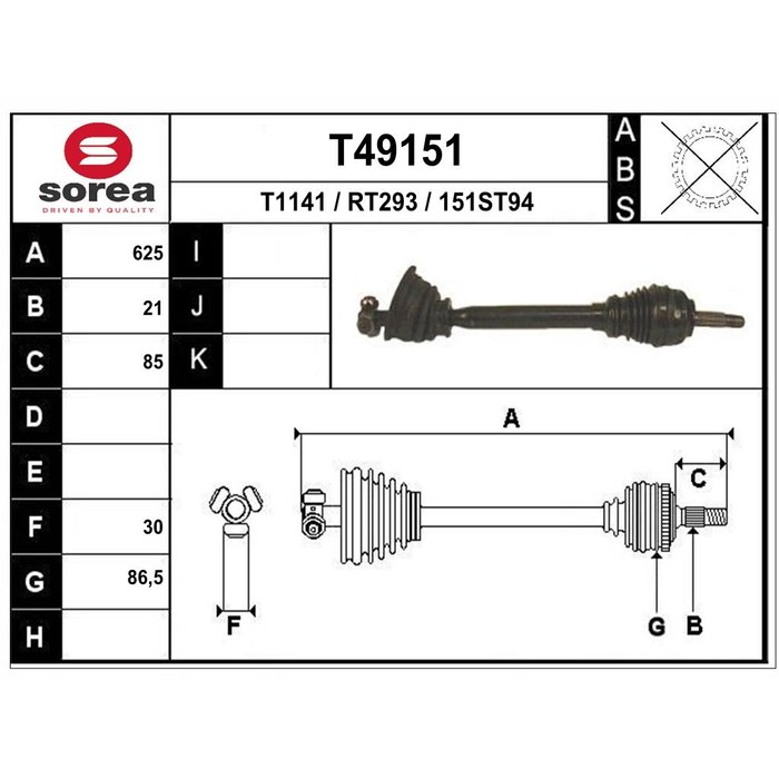 TRANSMISSION CLIO KANGOO G 303228 — SOREA SET49151