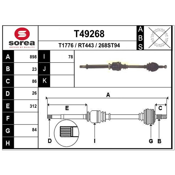 TRANSMISSION CLIO 06 1.5DCI D — SOREA SET49268