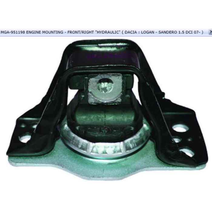 SUPPORT MOTEUR DACIA LOGAN 6001549202 2704095 FA5196 — MGA MGA-951198