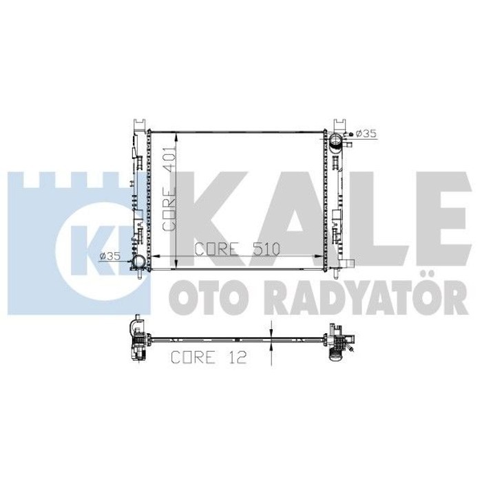 RADIATEUR CLIO IV SYMBOL II DOKKER DUSTER LOGAN VAL735634 — MGA MGA-80437