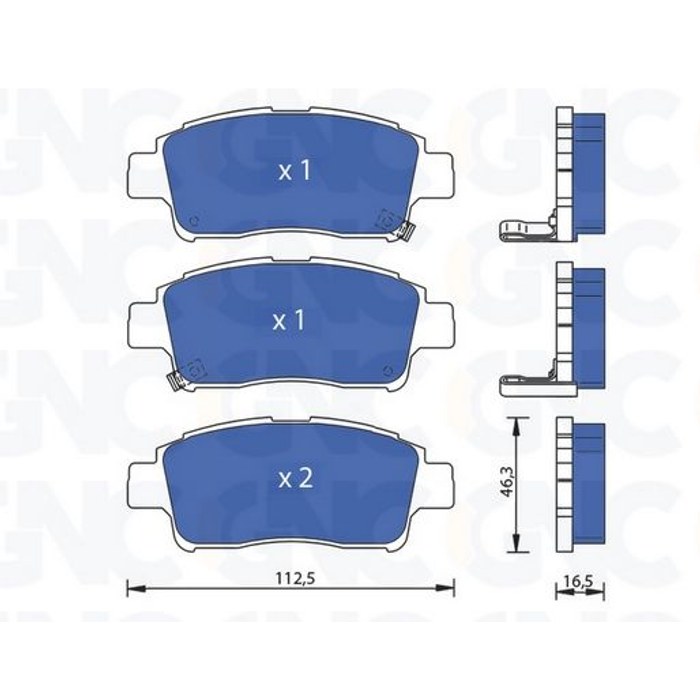 PLAQ DE FREIN AV TOY YARIS 98-06 05P700 JP — GNC P1014