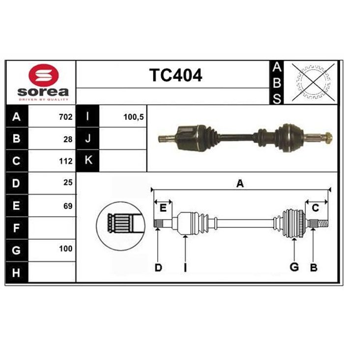 TRANSMISSION J5/C25 G301924 — SOREA SET29047