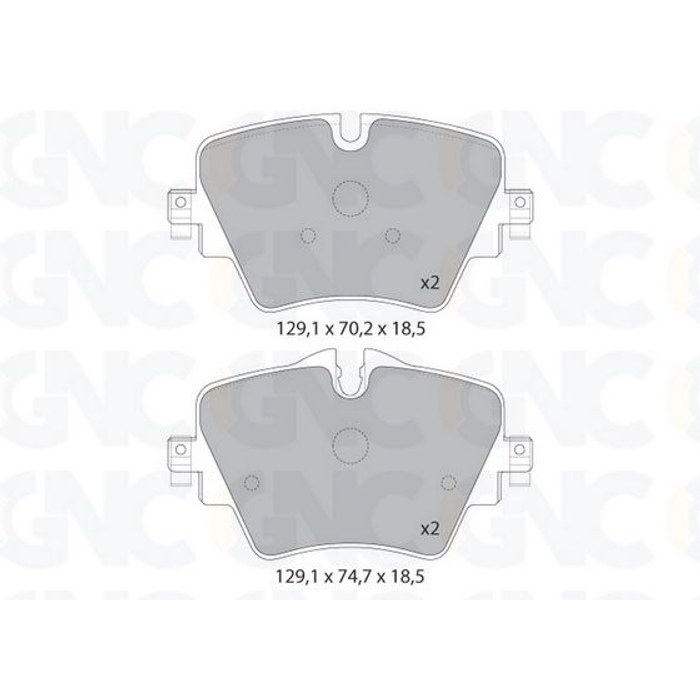 PLAQ DE FREIN AV PSA C4 05P1985 — GNC P1817