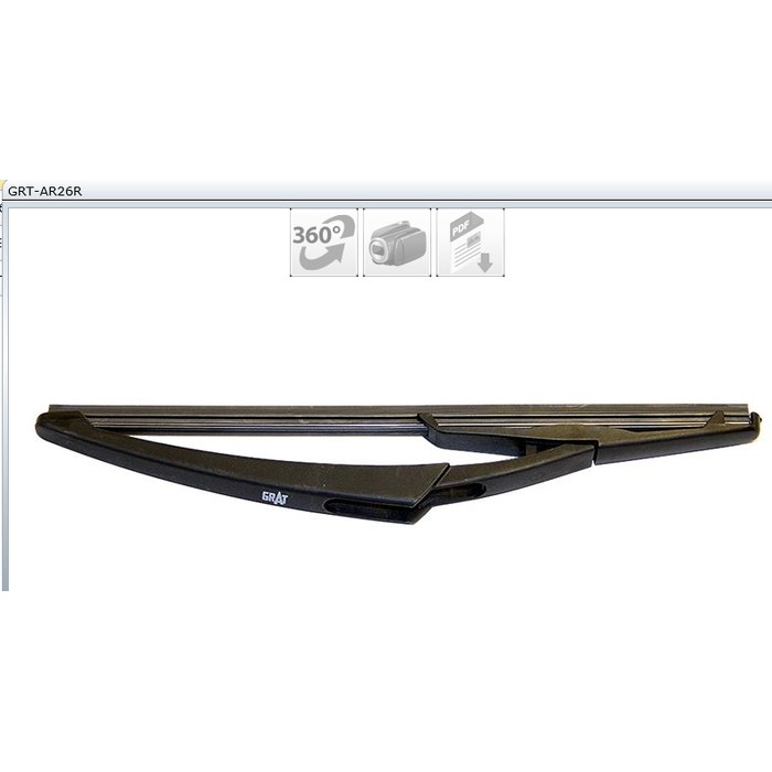 BALAIS ESSUIE-GLACE AR 26CM MEGANE II DOKKER 7701056814 — GRAT GRT-AR26R