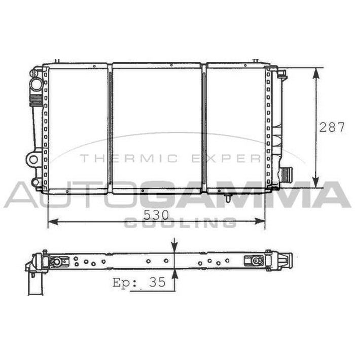 RADIATEUR CITROEN C15 1.9D VAL731173 — MGA KLR-351795