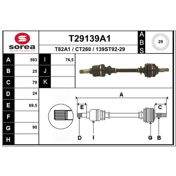 TRANSMISSION BERL/PART G 301994 ABS — SOREA SET29139A1