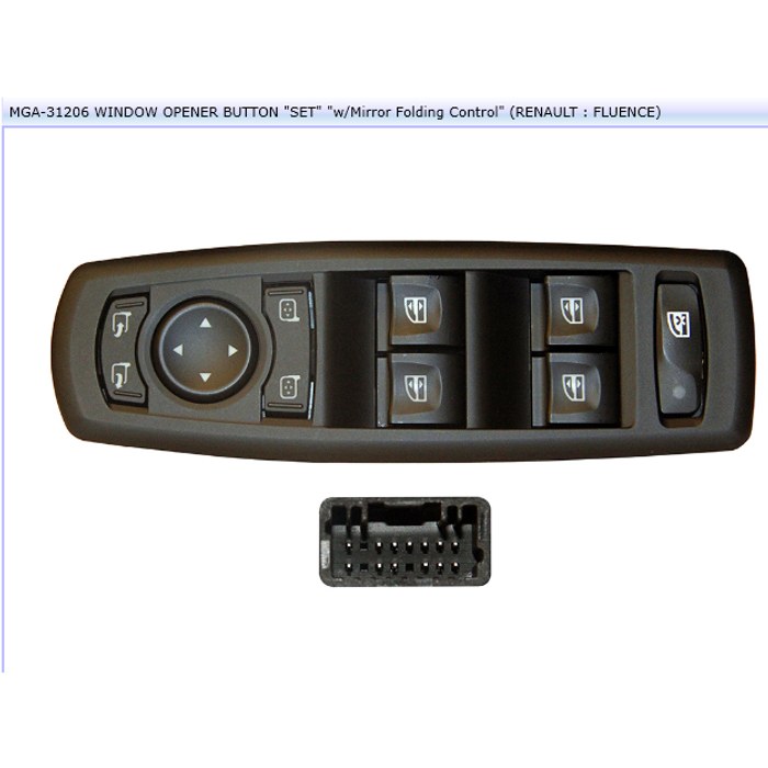 BOUTON LEVE VITRE REN FLUENCE 254000014R — MGA MGA-31206