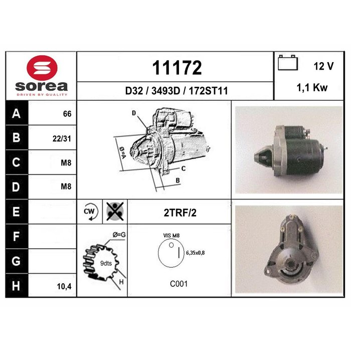 DEMARREUR C25/505 — SOREA SE11172