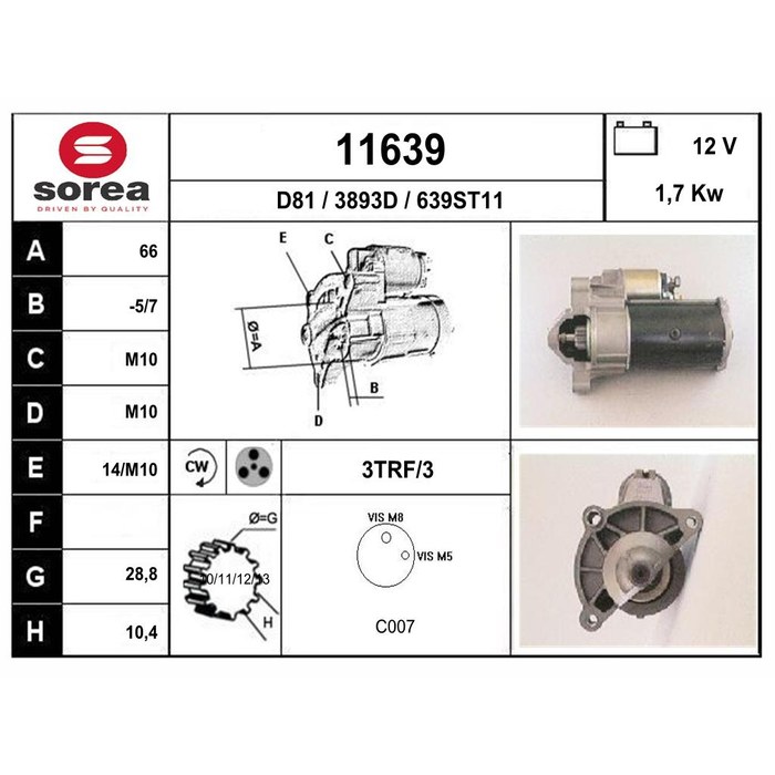 DEMARREUR*BERL/PART/EXPERT*306 — SOREA SE11639