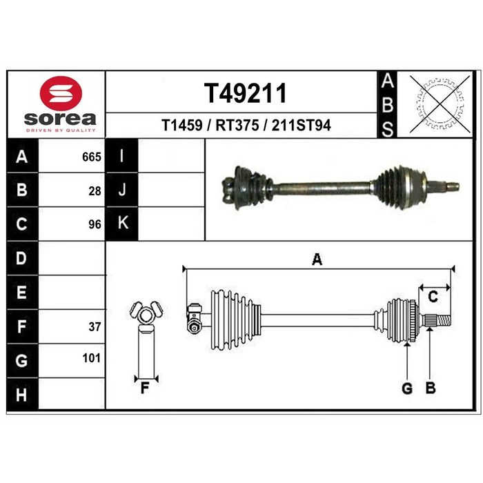 TRANSMISSION MASTER DCI — SOREA SET49211