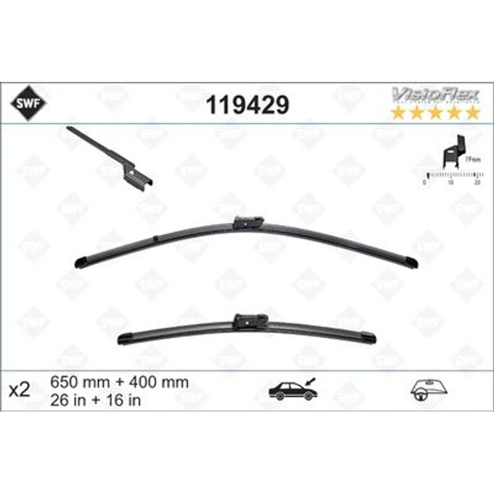 JEUX BALAIS 65-40CM PARTNER BERLINGO FIESTA 08 6423-A9 — MGA GRT-P6540