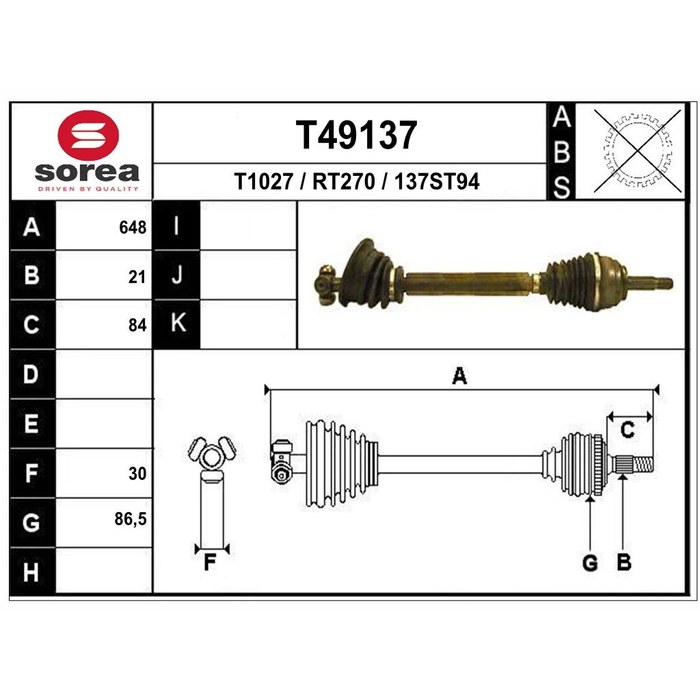 TRANSMISSON MEGANE DIE G 303076 — SOREA SET49137