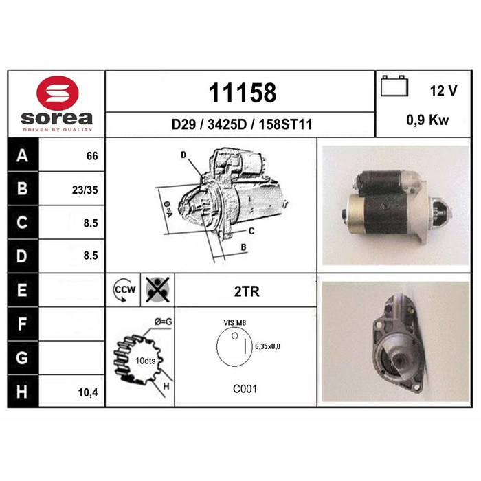 DEMARREUR LNA — SOREA SE11158