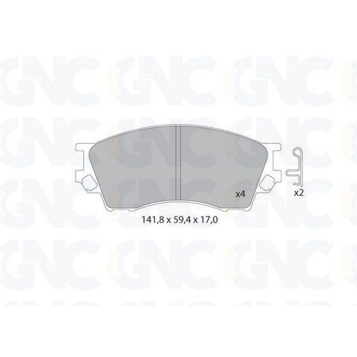 PLAQ DE FREIN AV FORD RANGER MAZDA B-SERIE 05P1019 JP — GNC P1799