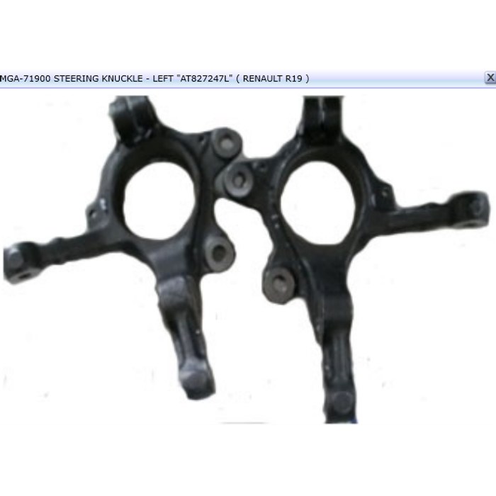 FUSEE METALLIQUE AVANT G R19 7700827247 — MGA MGA-71900