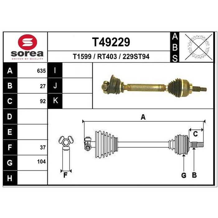 TRANSMISSION TRAFIC II 2.5DCI — SOREA SET49229